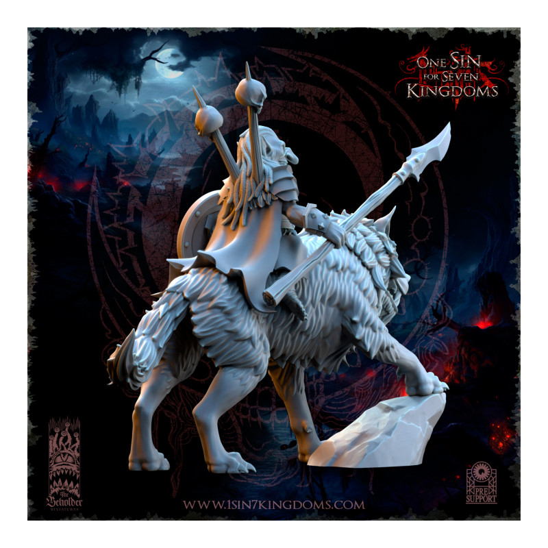 The Black Horde - Mortus, Seigneur de Guerre Gobelin sur Loup  