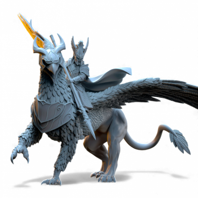 Hauts Elfes Silvermoor – Ashur, Héros sur Gryphon de Guerre  