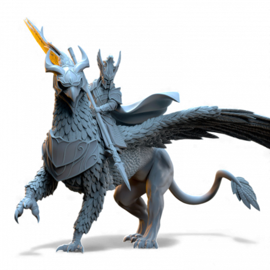 Hauts Elfes Silvermoor – Ashur, Héros sur Gryphon de Guerre  