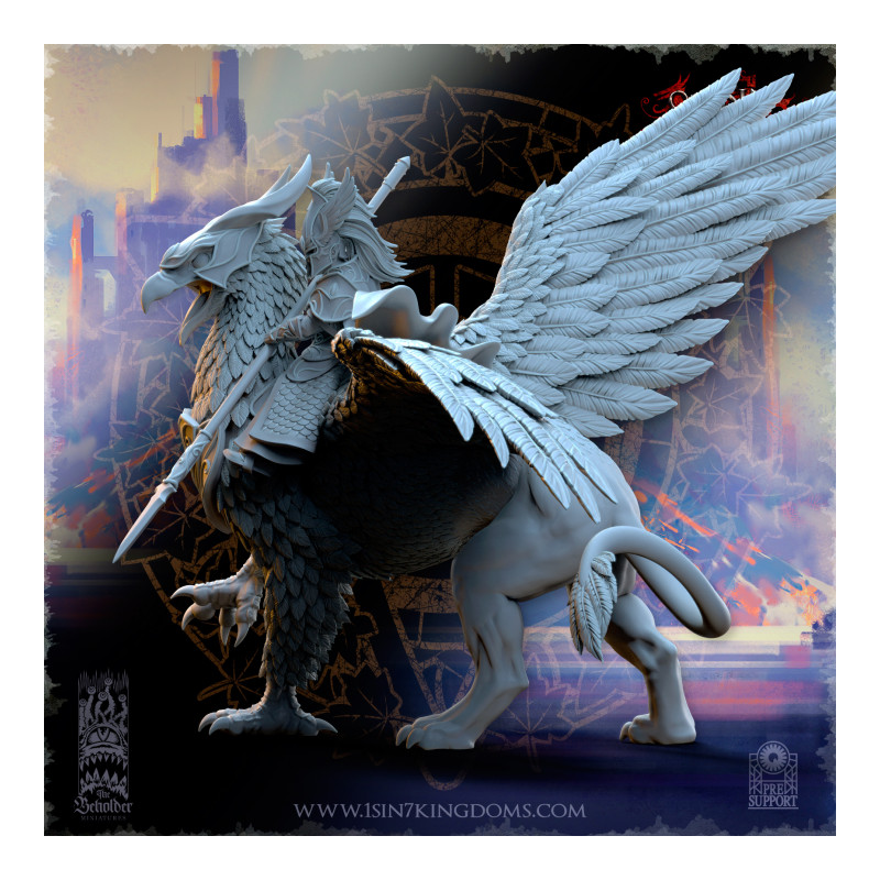 Hauts Elfes Silvermoor – Ashur, Héros sur Gryphon de Guerre  
