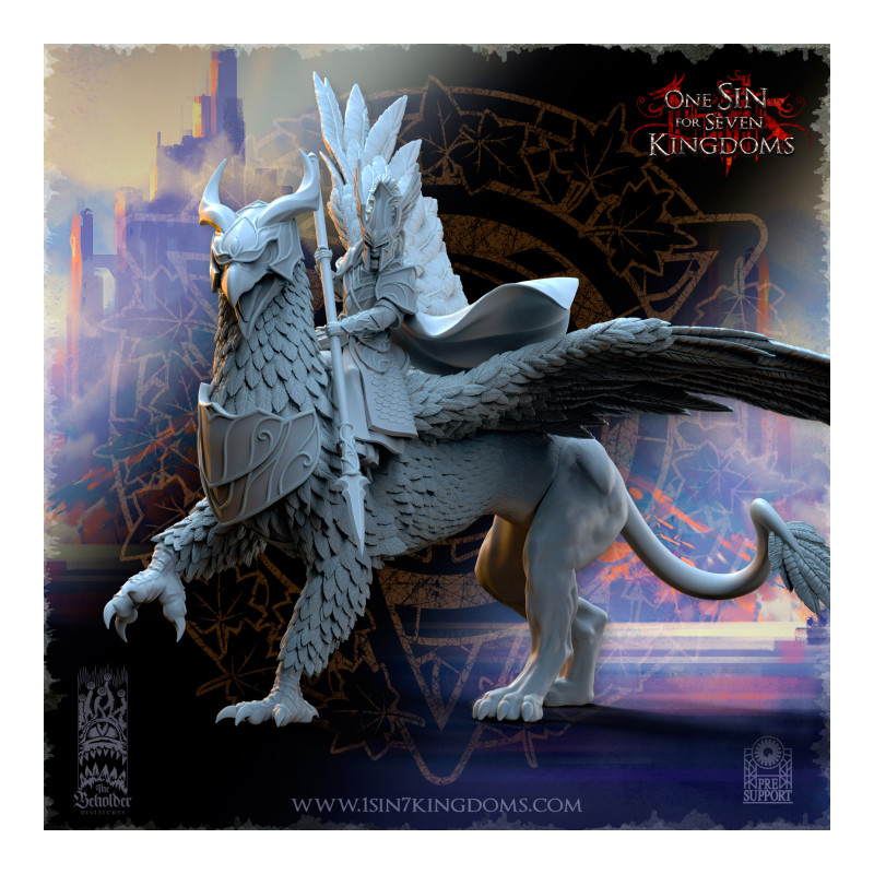Hauts Elfes Silvermoor – Ashur, Héros sur Gryphon de Guerre  