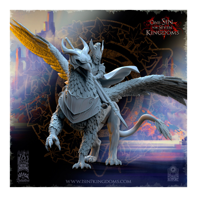 Hauts Elfes Silvermoor – Ashur, Héros sur Gryphon de Guerre  