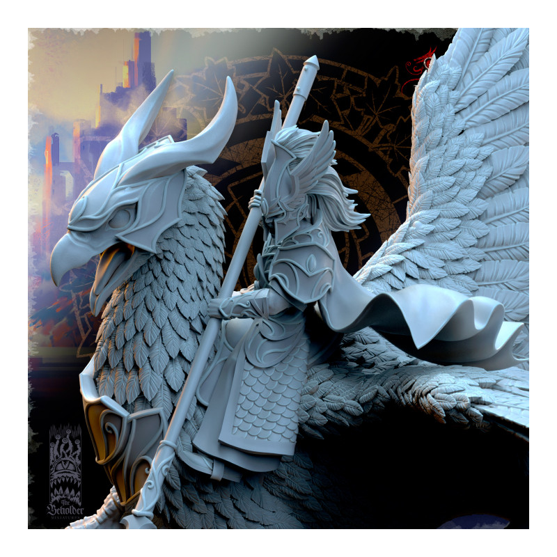 Hauts Elfes Silvermoor – Ashur, Héros sur Gryphon de Guerre  