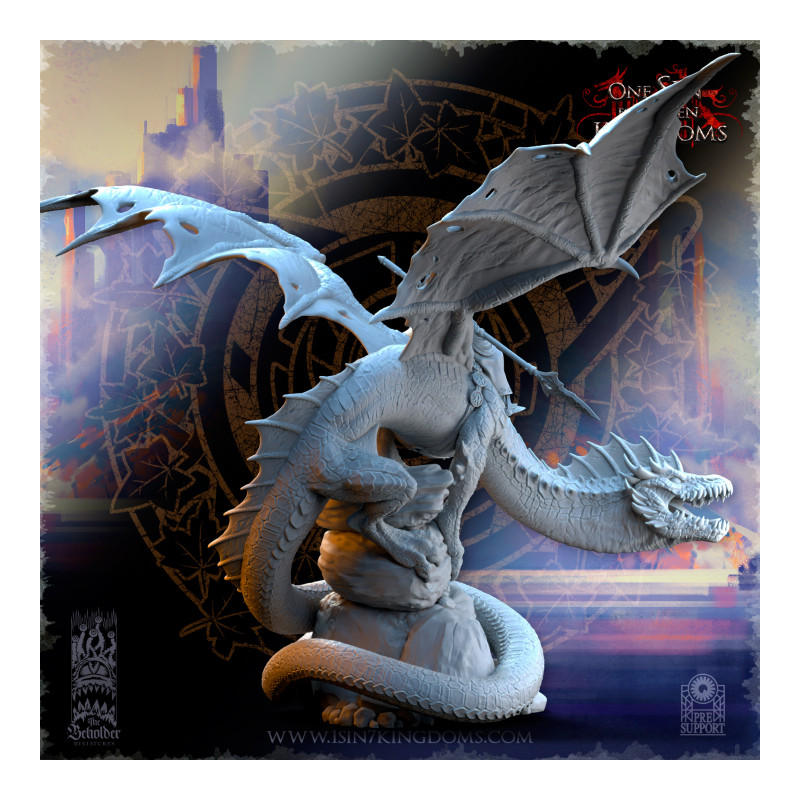 Hauts Elfes Silvermoor - Ynariel, Princesse des Elfes sur Dragon  