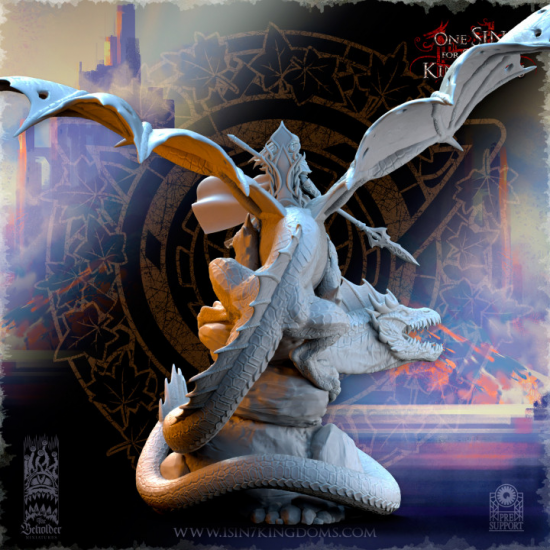 Hauts Elfes Silvermoor - Ynariel, Princesse des Elfes sur Dragon  