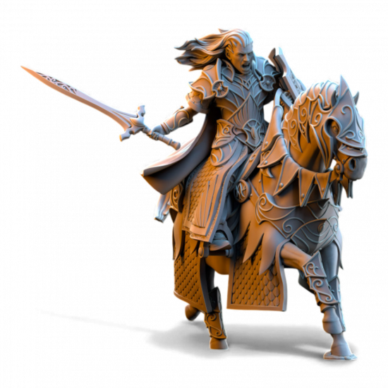 Hauts Elfes Silvermoor - Polomhir, Commandant Elfique à Cheval  