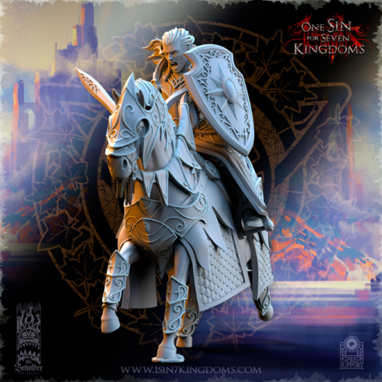 Hauts Elfes Silvermoor - Polomhir, Commandant Elfique à Cheval  