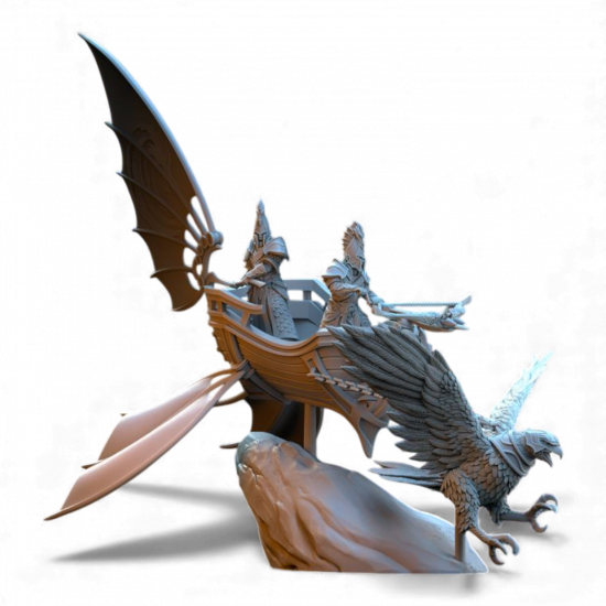 Hauts Elfes Silvermoor - Chariot de Guerre Tiré par Aigle  