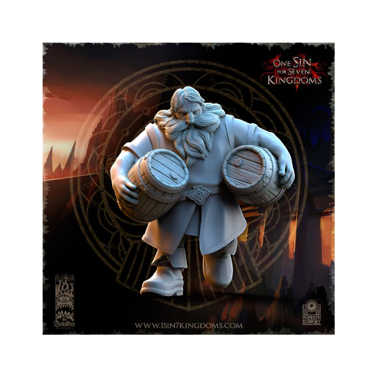 Dwarven Kingdoms - Prêtre Runique sur Bête Volcanic 