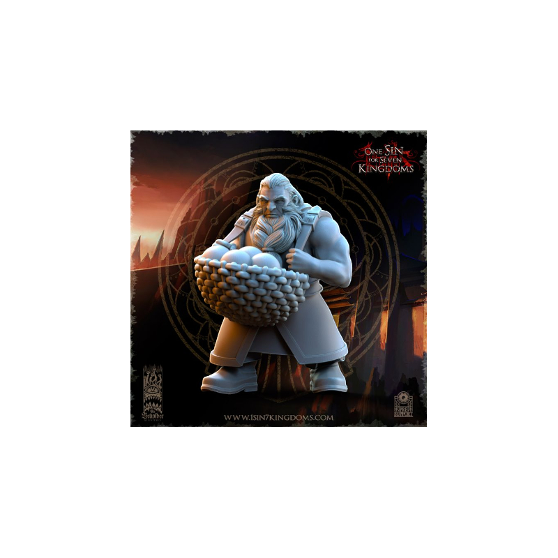 Dwarven Kingdoms - Prêtre Runique sur Bête Volcanic 