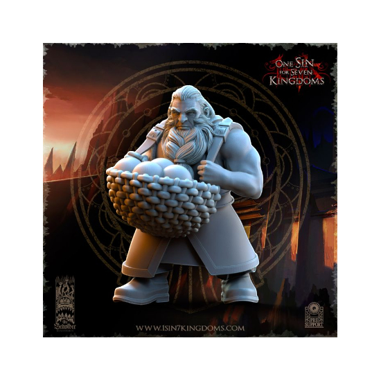 Dwarven Kingdoms - Prêtre Runique sur Bête Volcanic 