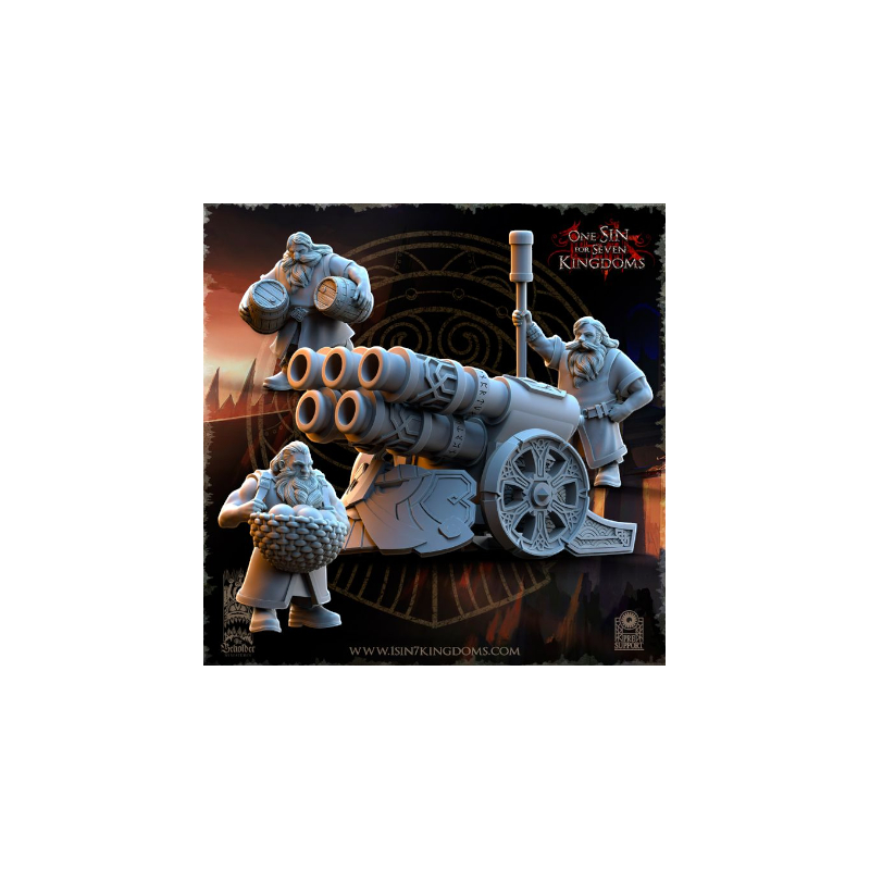 Dwarven Kingdoms - Prêtre Runique sur Bête Volcanic 