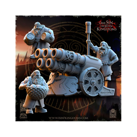 Dwarven Kingdoms - Prêtre Runique sur Bête Volcanic 