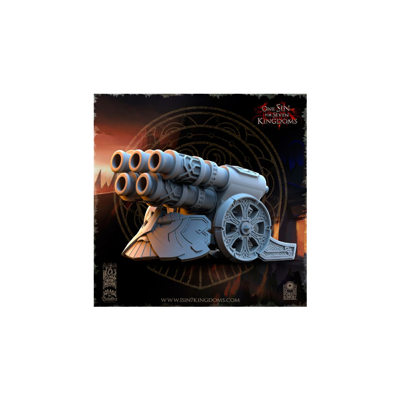 Dwarven Kingdoms - Prêtre Runique sur Bête Volcanic 