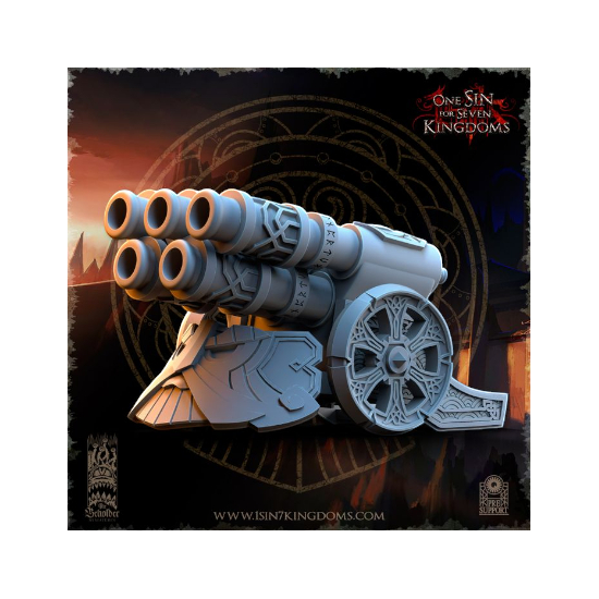 Dwarven Kingdoms - Prêtre Runique sur Bête Volcanic 