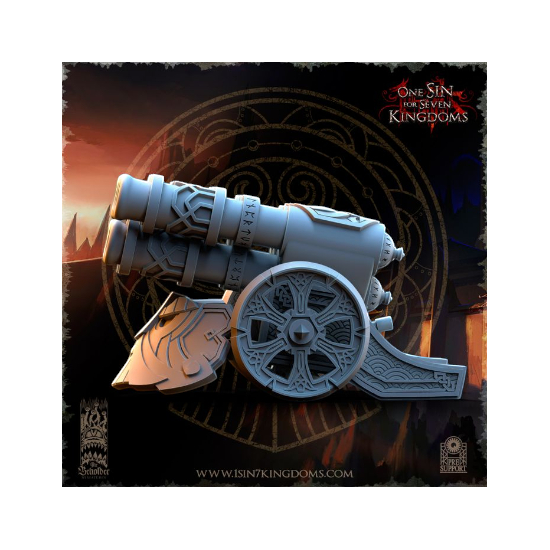 Dwarven Kingdoms - Prêtre Runique sur Bête Volcanic 