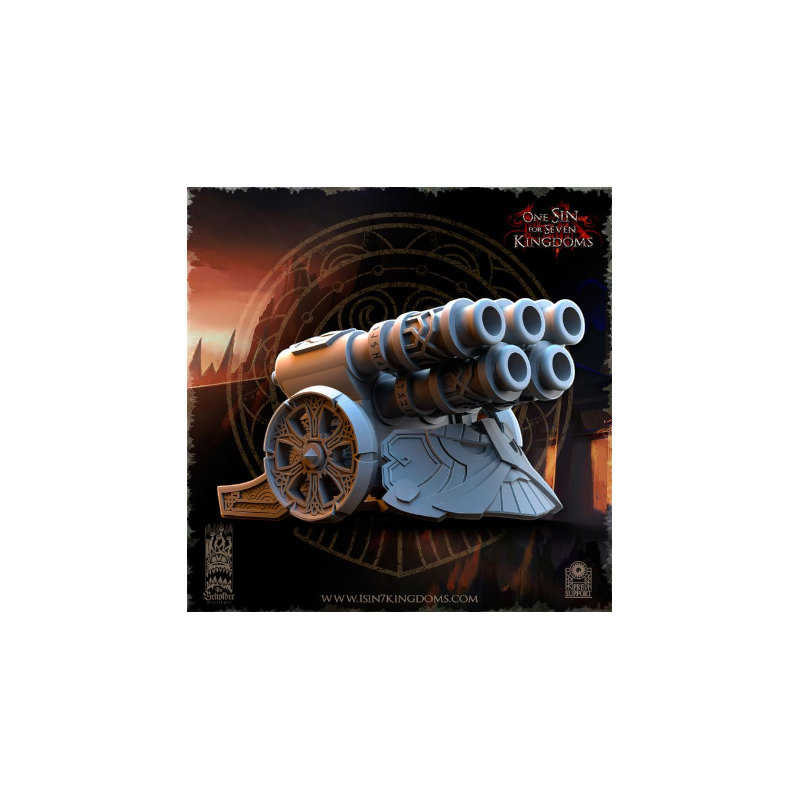 Dwarven Kingdoms - Prêtre Runique sur Bête Volcanic 