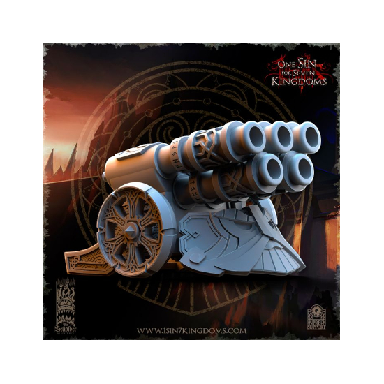 Dwarven Kingdoms - Prêtre Runique sur Bête Volcanic 