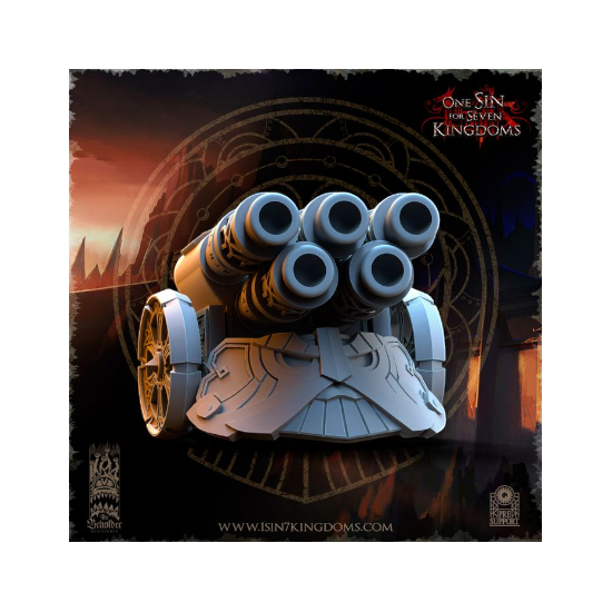 Dwarven Kingdoms - Prêtre Runique sur Bête Volcanic 