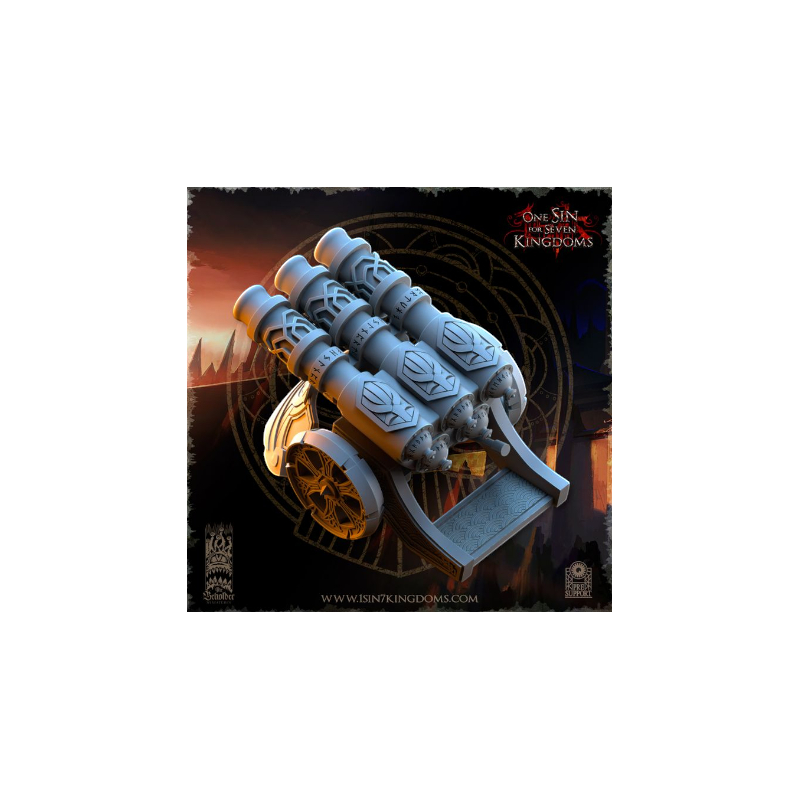 Dwarven Kingdoms - Prêtre Runique sur Bête Volcanic 