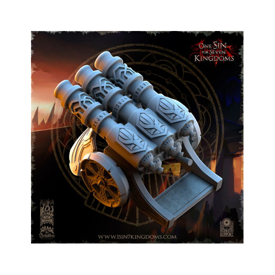 Dwarven Kingdoms - Prêtre Runique sur Bête Volcanic 