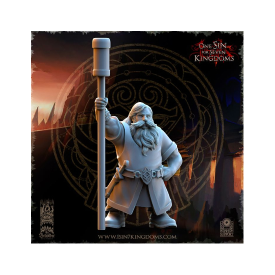 Dwarven Kingdoms - Prêtre Runique sur Bête Volcanic 