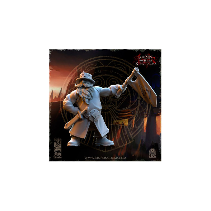 Dwarven Kingdoms - Prêtre Runique sur Bête Volcanic 