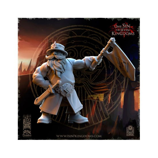 Dwarven Kingdoms - Prêtre Runique sur Bête Volcanic 