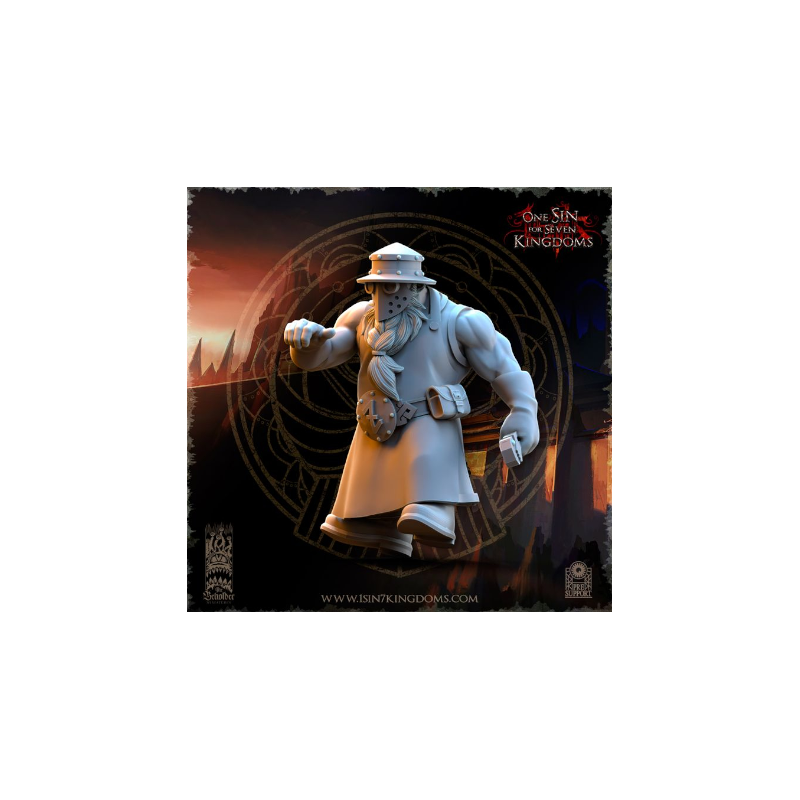 Dwarven Kingdoms - Prêtre Runique sur Bête Volcanic 