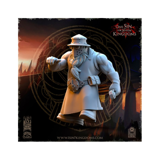 Dwarven Kingdoms - Prêtre Runique sur Bête Volcanic 