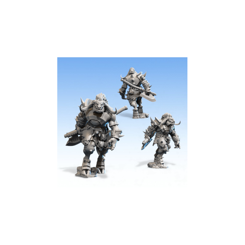 Beastmen - Guerrier-Bête Lourd à Deux Mains   