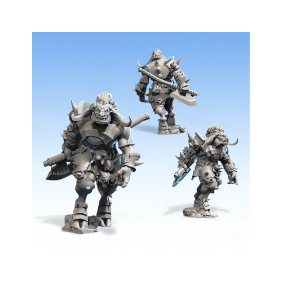 Beastmen - Guerrier-Bête Lourd à Deux Mains   