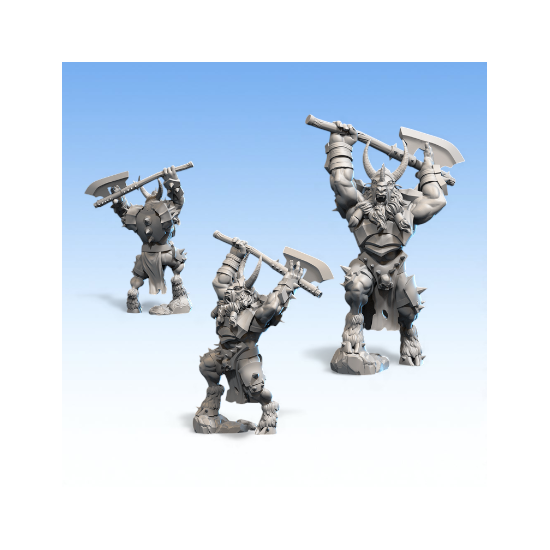 Beastmen - Guerrier-Bête Lourd à Deux Mains   