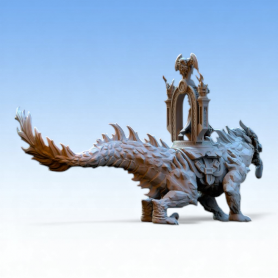 Dwarven Kingdoms - Prêtre Runique sur Bête Volcanic  