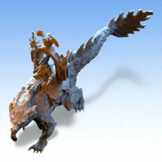 Dwarven Kingdoms - Prêtre Runique sur Bête Volcanic  