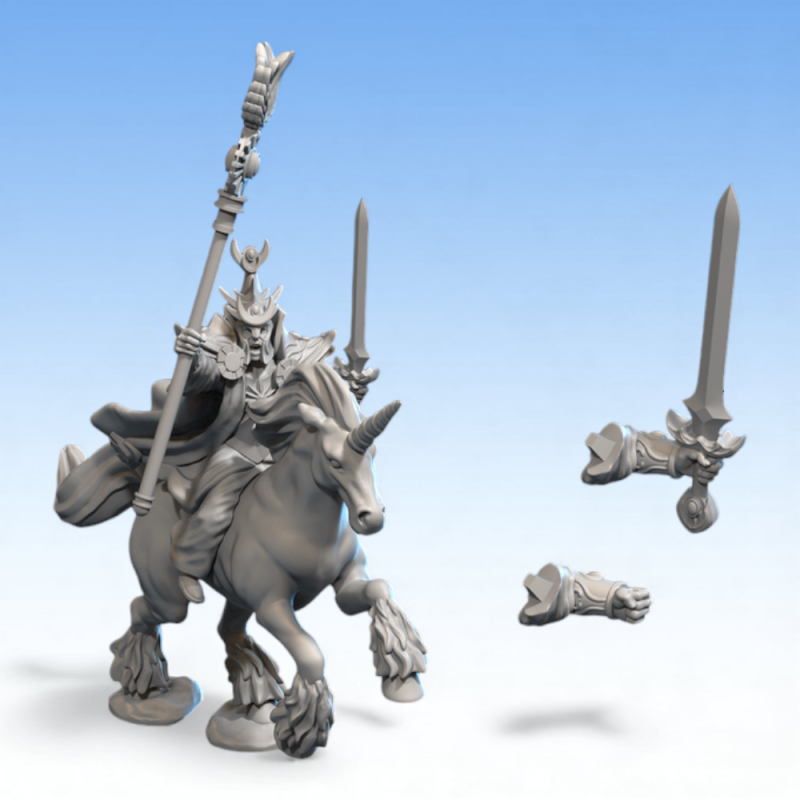 Hauts Elfes – Archimage sur Licorne 