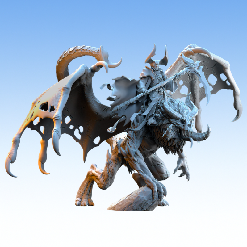 Realms of Mayhem - Sorcier sur Manticore Mort-Vivante  