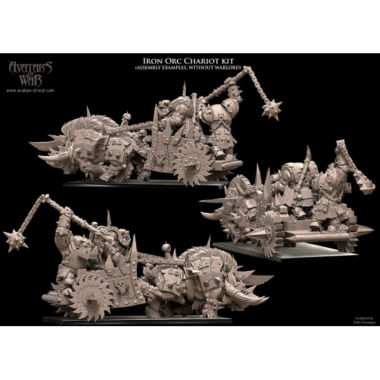 Orques et Gobelins - Char à sanglier Orques en fer 