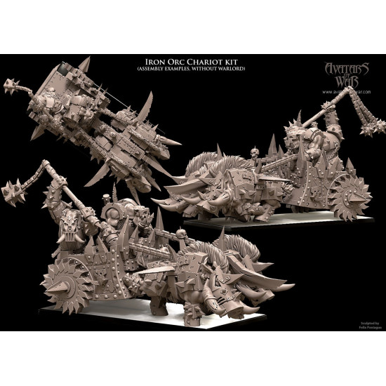 Orques et Gobelins - Char à sanglier Orques en fer 