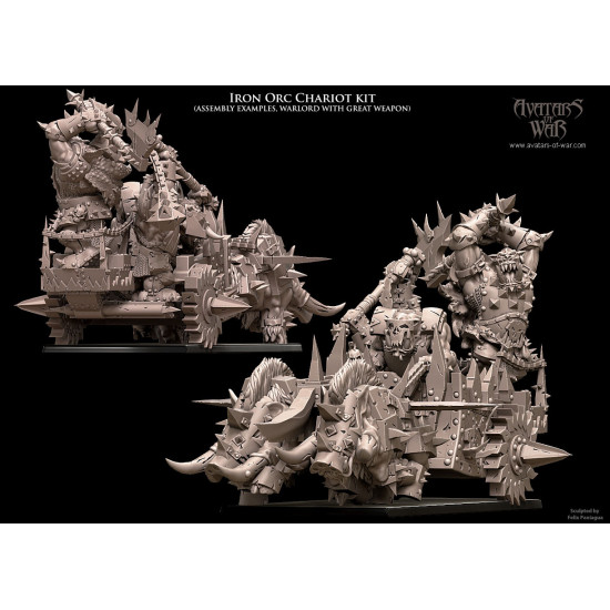 Orques et Gobelins - Char à sanglier Orques en fer 