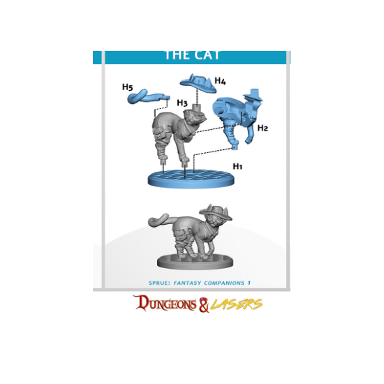 Dungeons & lasers -Animal Companions - Le Chat 