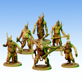 Red Pilgrim – Miasmic Cohort Lepers - Lot de 5 figurines 