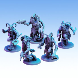 Red Pilgrim – Beastkin Strike Team - Lot de 5 figurines 