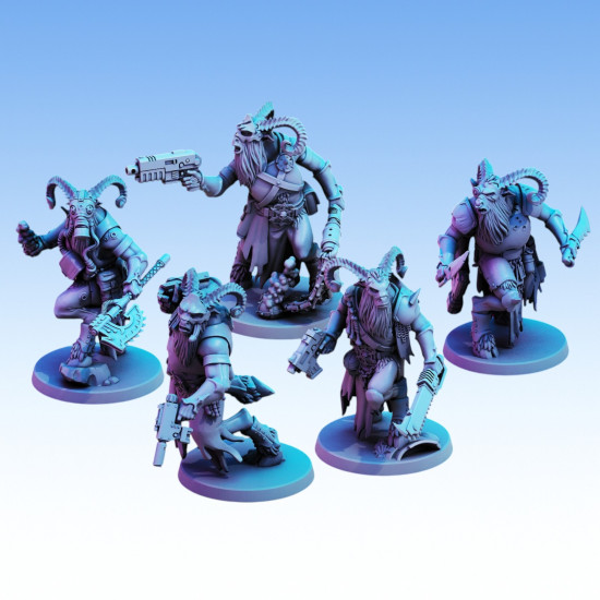 Red Pilgrim – Beastkin Strike Team - Lot de 5 figurines 