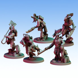 Red Pilgrim – Oathbreakers Bloodseekers - Lot de 5 figurines 