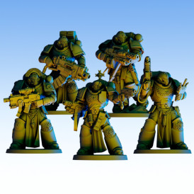 Red Pilgrim - Veterans - Lot de 5 figurines 