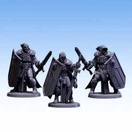 Red Pilgrim – Household Knights - Lot de 3 figurines 