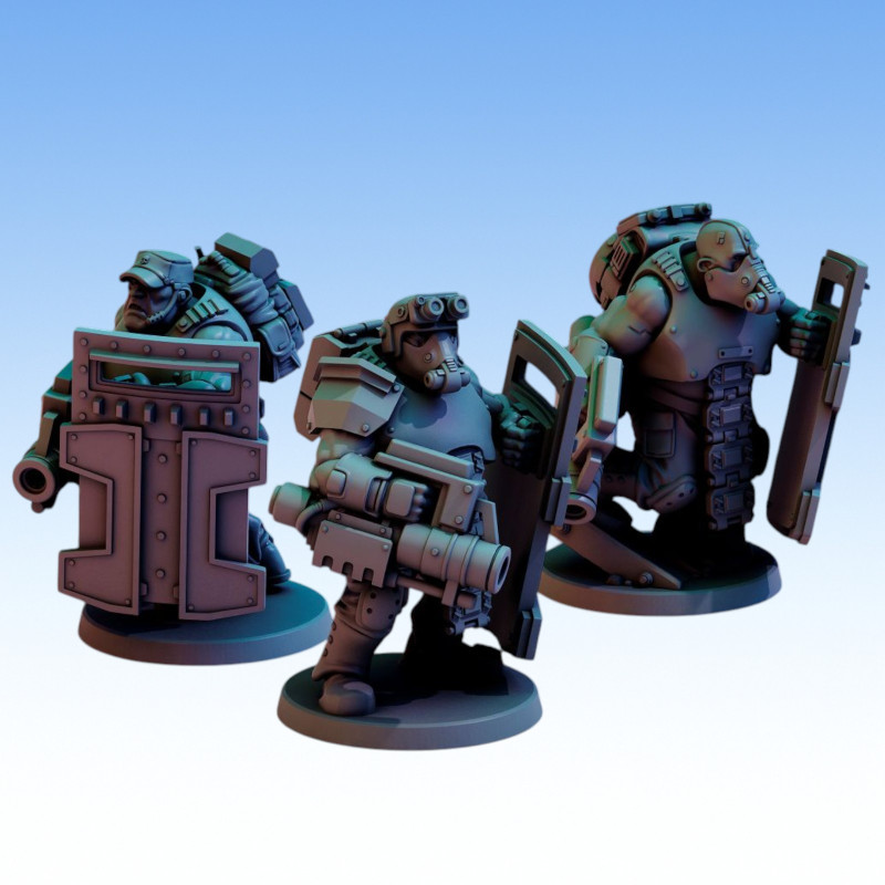 Red Pilgrim – Brutes - Lot de 3 figurines 