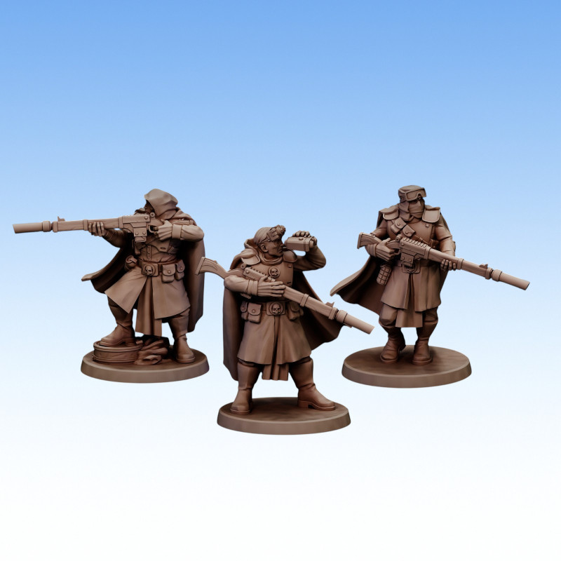 Red Pilgrim – Snipers - Lot de 3 figurines 