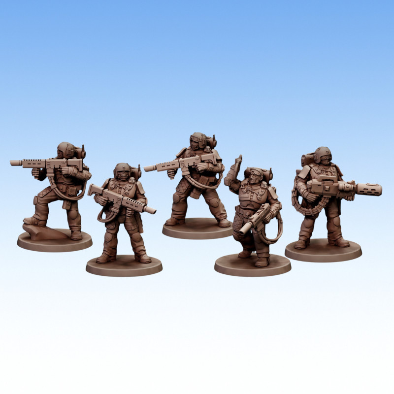 Red Pilgrim – Veterans - Lot de 3 figurines 